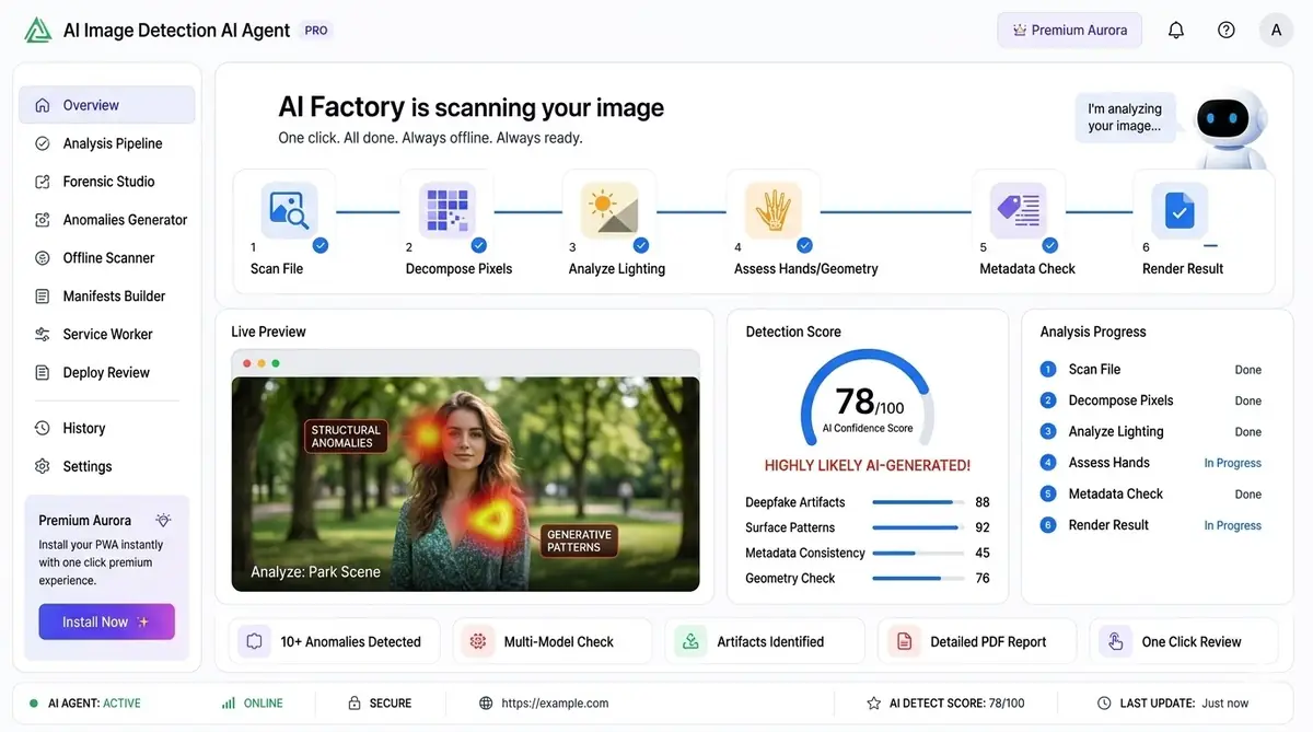 AI content optimization dashboard — example of the AI tool dashboard software